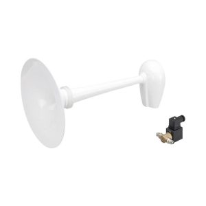 PW3-BB fischio verniciato bianco 20/75 m, ø300 mm + Elettrovalvola