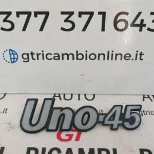 Fiat Uno 45 (1983-1988) logo portellone posteriore originale